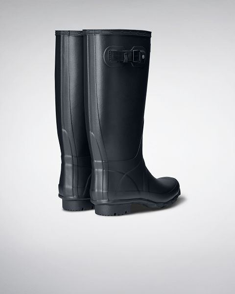 Navy Hunter Huntress Wide Leg Women's Rain Boots | NZ-34986