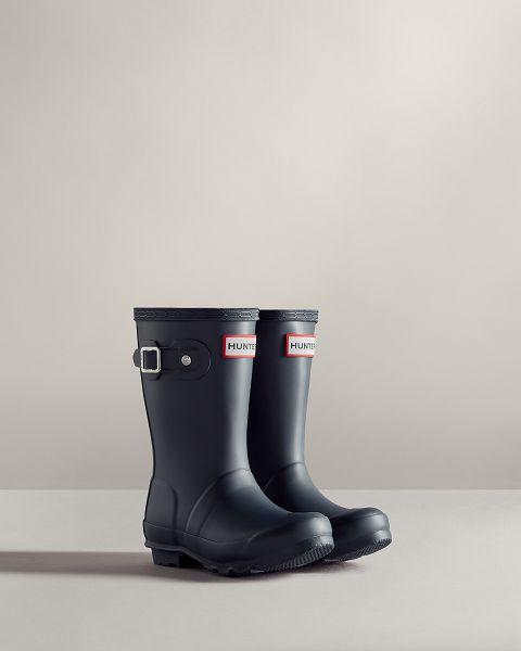 Navy Hunter Original Kids' Rain Boots | NZ-63258