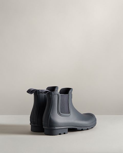 Navy Hunter Original Men's Chelsea Boots | NZ-39657