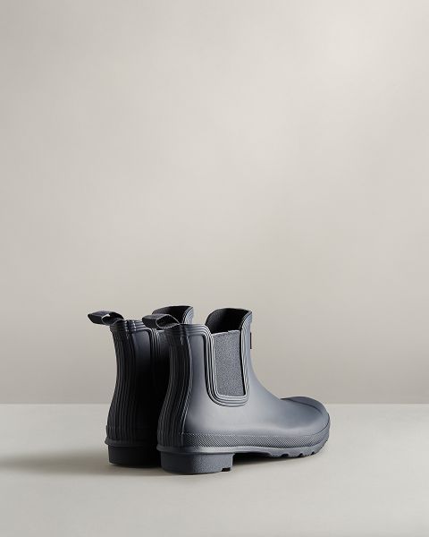 Navy Hunter Original Women's Chelsea Boots | NZ-64873