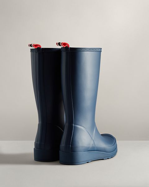 Navy Hunter Play Tall Women's Rain Boots | NZ-15843