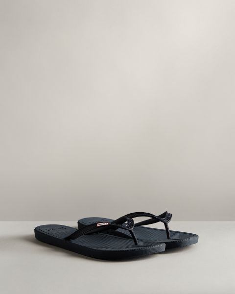 Navy Hunter Summer Men's Flip Flops | NZ-97086