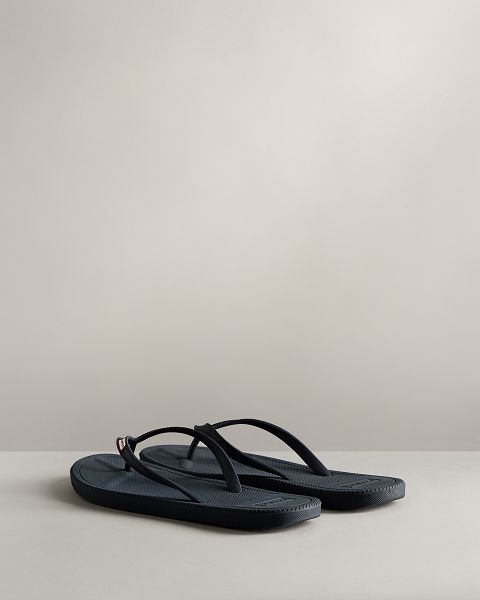 Navy Hunter Summer Men's Flip Flops | NZ-97086