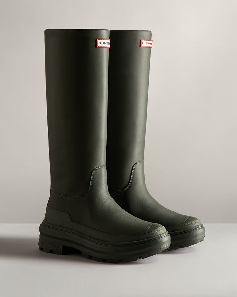 Olive Hunter Killing Eve Tall Chasing Women's Winter Boots | NZ-30978