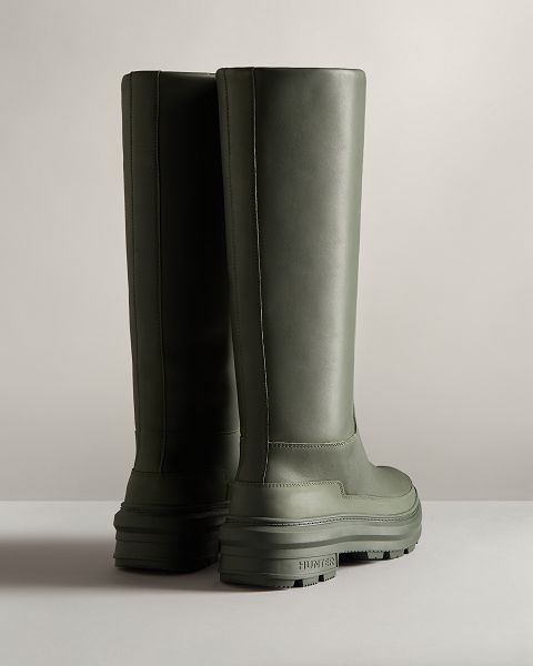 Olive Hunter Killing Eve Tall Chasing Women's Winter Boots | NZ-30978