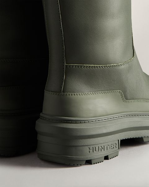 Olive Hunter Killing Eve Tall Chasing Women's Winter Boots | NZ-30978