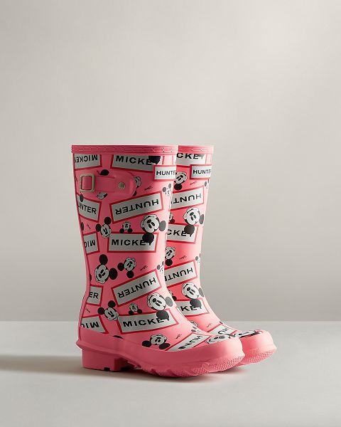 Pink Hunter Disney Kids' Rain Boots | NZ-95087