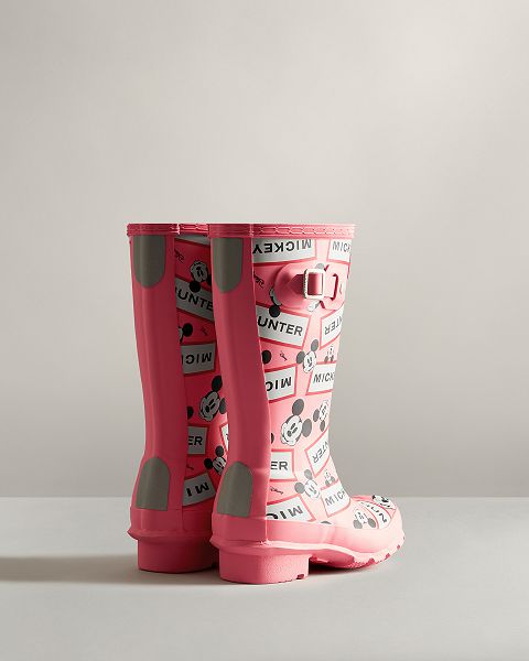 Pink Hunter Disney Kids' Rain Boots | NZ-95087