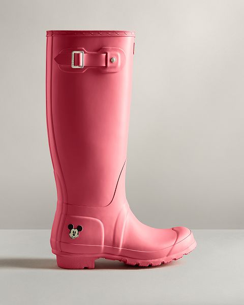 Pink Hunter Disney Tall Women\'s Rain Boots | NZ-17250