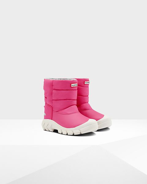 Pink Hunter Insulated Kids' Snow Boots | NZ-47605