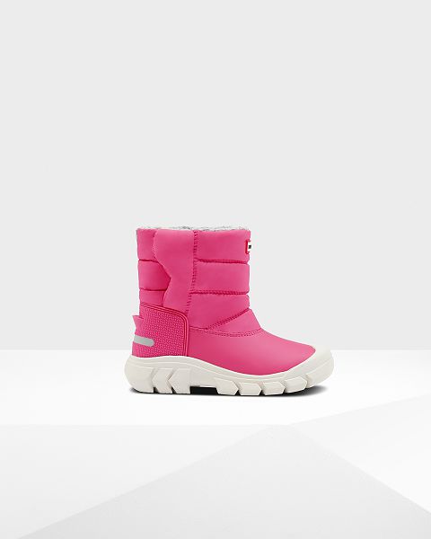 Pink Hunter Insulated Kids\' Snow Boots | NZ-47605