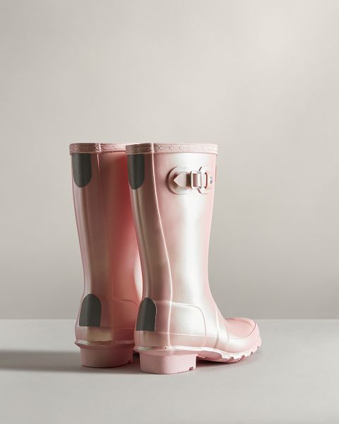 Pink Hunter Nebula Kids' Rain Boots | NZ-73248