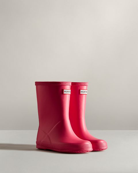 Pink Hunter Original First Classic Kids' Rain Boots | NZ-81409