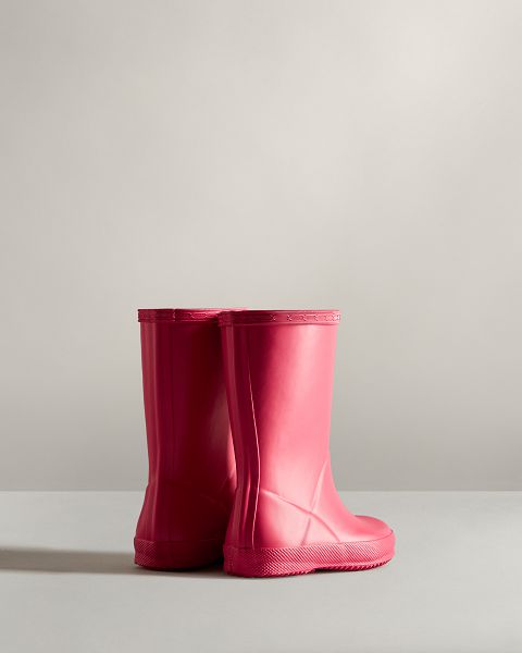 Pink Hunter Original First Classic Kids' Rain Boots | NZ-81409