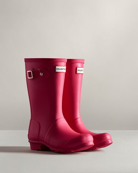 Pink Hunter Original Kids' Rain Boots | NZ-73890