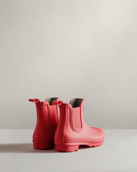 Pink Hunter Original Women's Original Chelsea Boots | NZ-57146