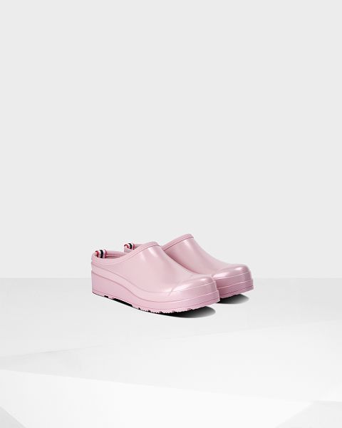 Pink Hunter Play Nebula Women's Clogs | NZ-24503