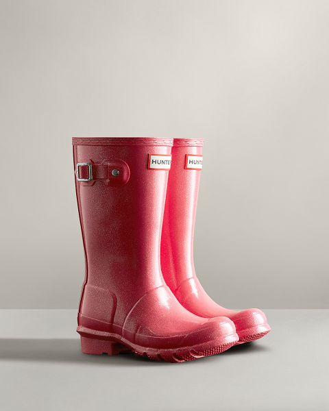 Pink Hunter Starcloud Kids' Rain Boots | NZ-74920