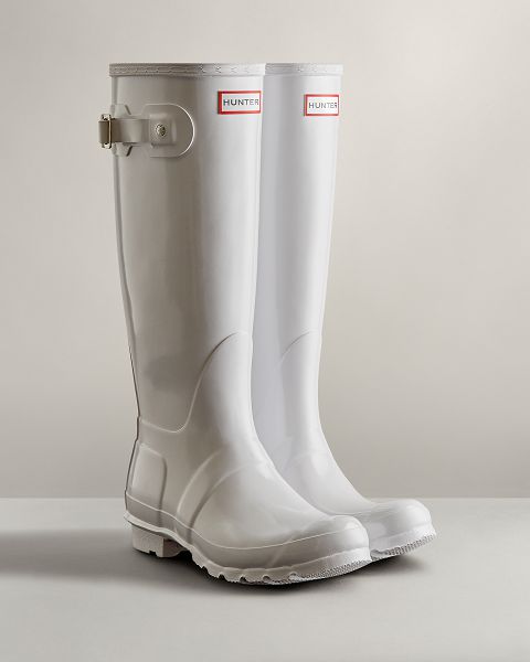 White Hunter Original Tall Gloss Women's Original Tall Boots | NZ-42091