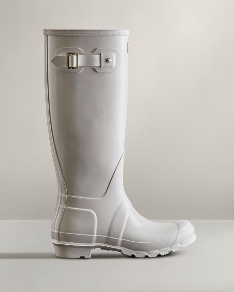 White Hunter Original Tall Gloss Women\'s Rain Boots | NZ-51234