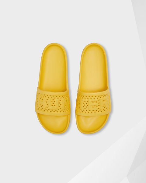 Yellow Hunter Lightweight Moulded Women\'s Slides | NZ-23165