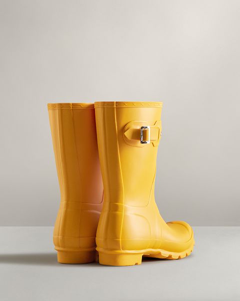 Yellow Hunter Original Short Women's Rain Boots | NZ-60793