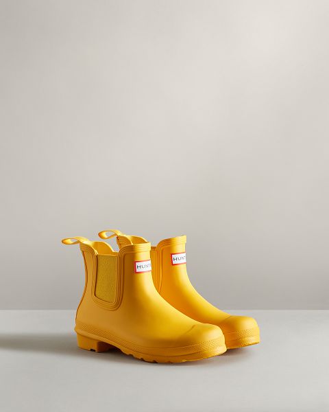 Yellow Hunter Original Women's Chelsea Boots | NZ-82547